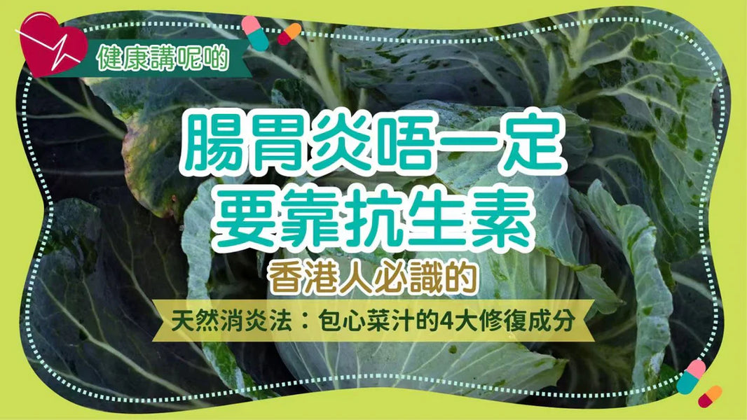 腸胃炎唔一定要靠抗生素！香港人必識的天然消炎法：包心菜汁的4大修復成分