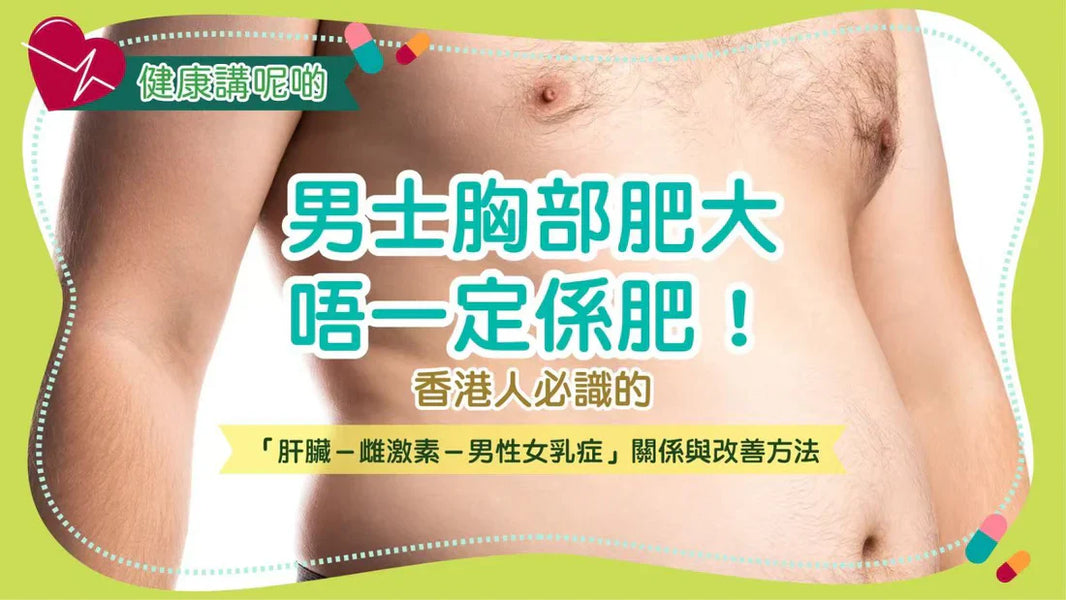 男士胸部肥大唔一定係肥！香港人必識的「肝臟－雌激素－男性女乳症」關係與改善方法